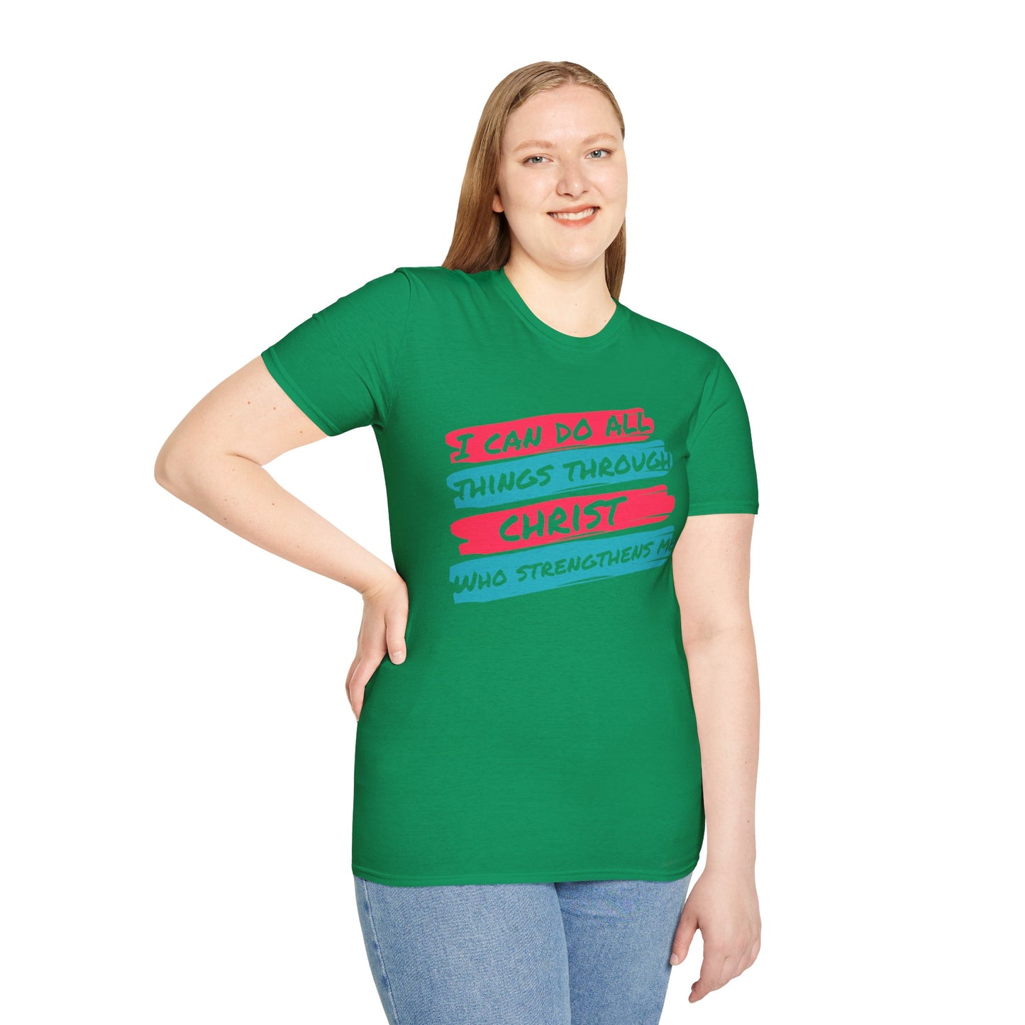 Unisex Softstyle T-Shirt - All things through Christ