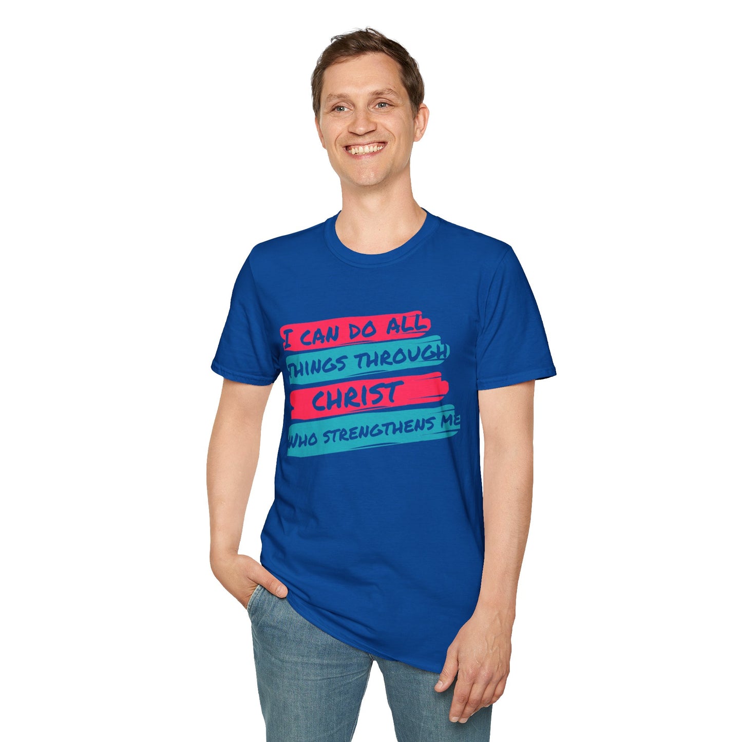 Unisex Softstyle T-Shirt - All things through Christ