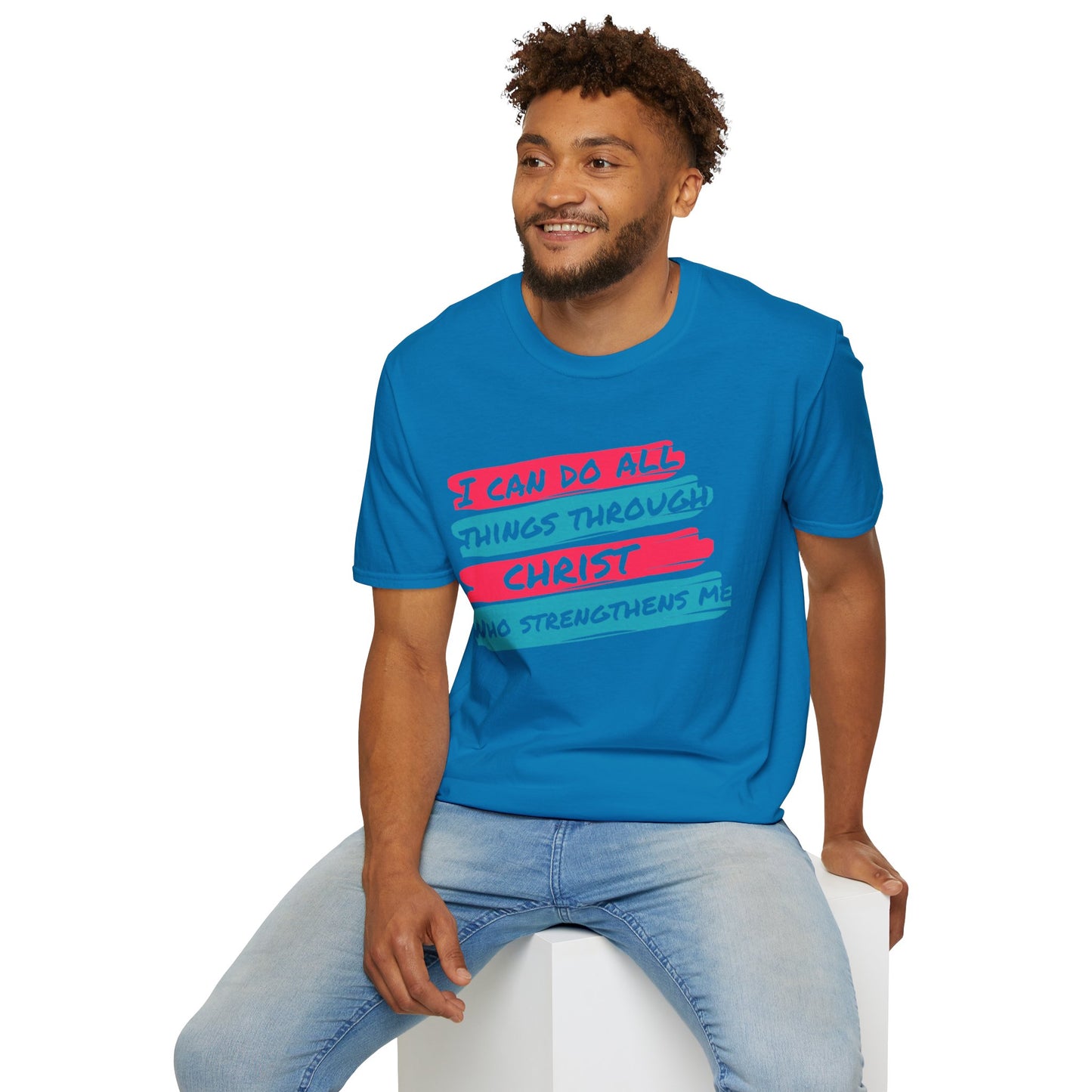 Unisex Softstyle T-Shirt - All things through Christ