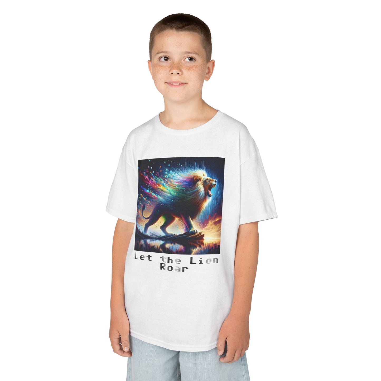 Kids Heavy Cotton™ Tee - Let the lion roar