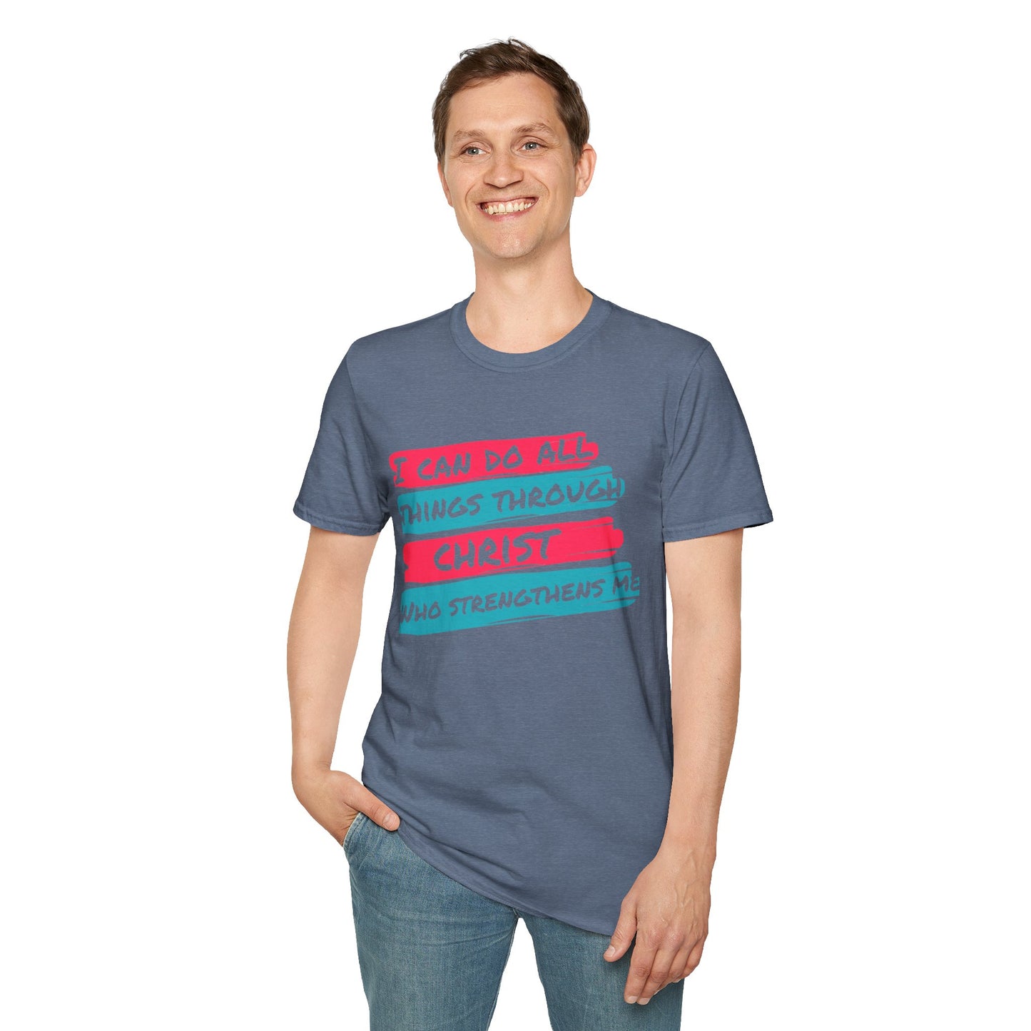 Unisex Softstyle T-Shirt - All things through Christ