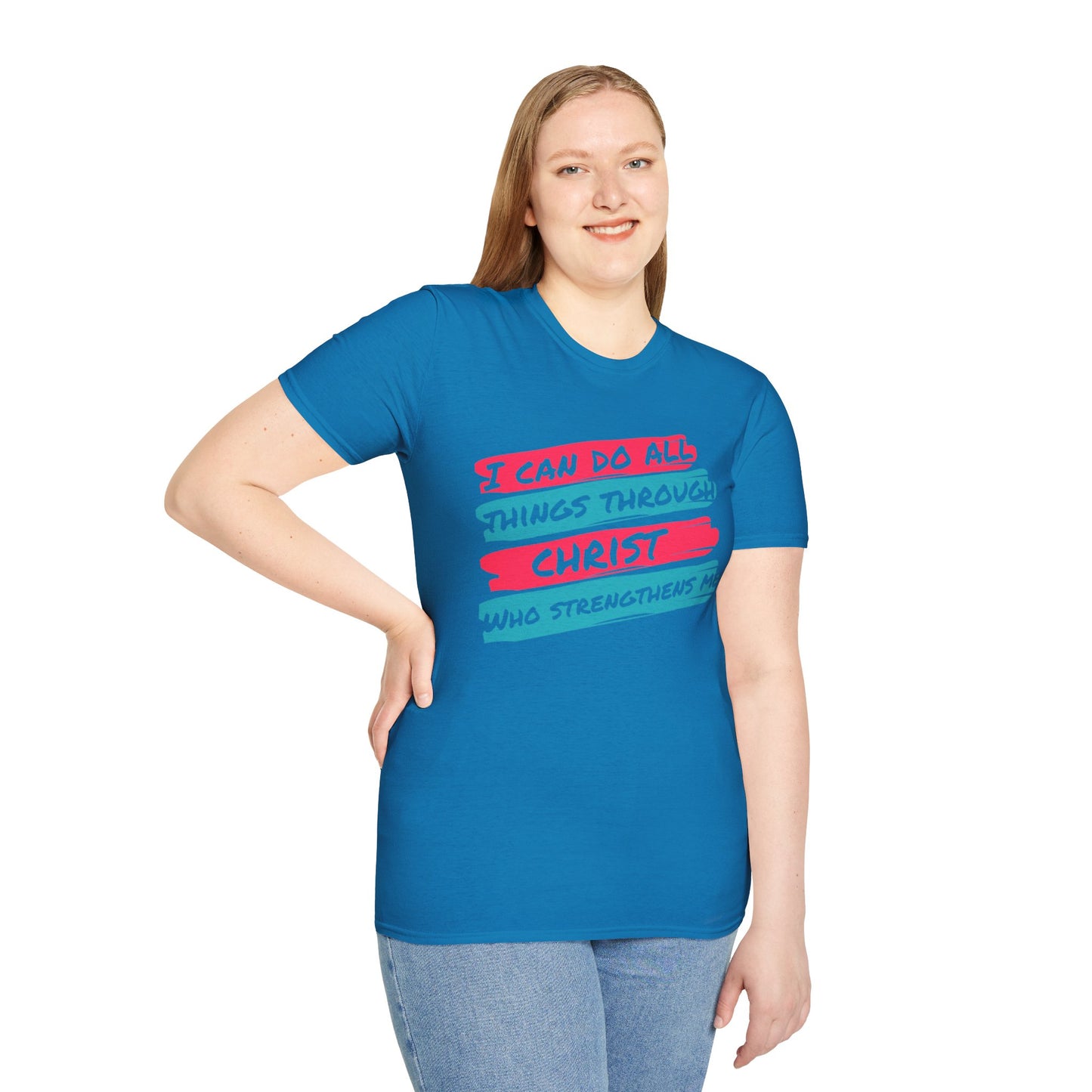Unisex Softstyle T-Shirt - All things through Christ