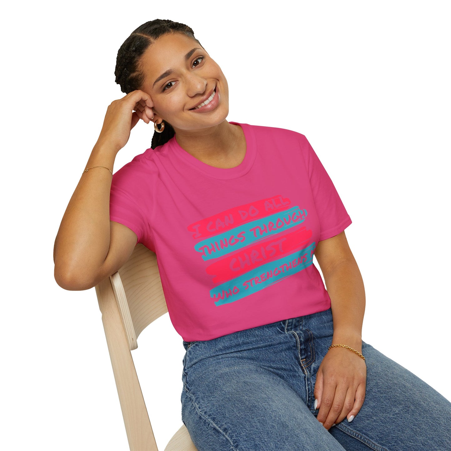 Unisex Softstyle T-Shirt - All things through Christ