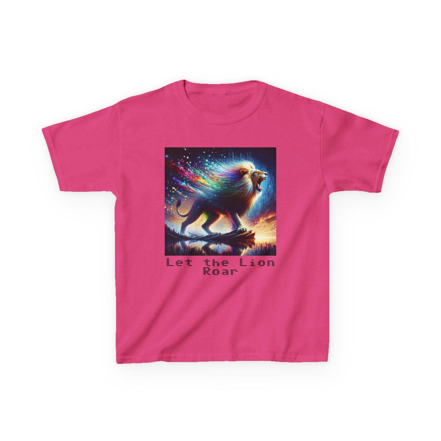 Kids Heavy Cotton™ Tee - Let the lion roar