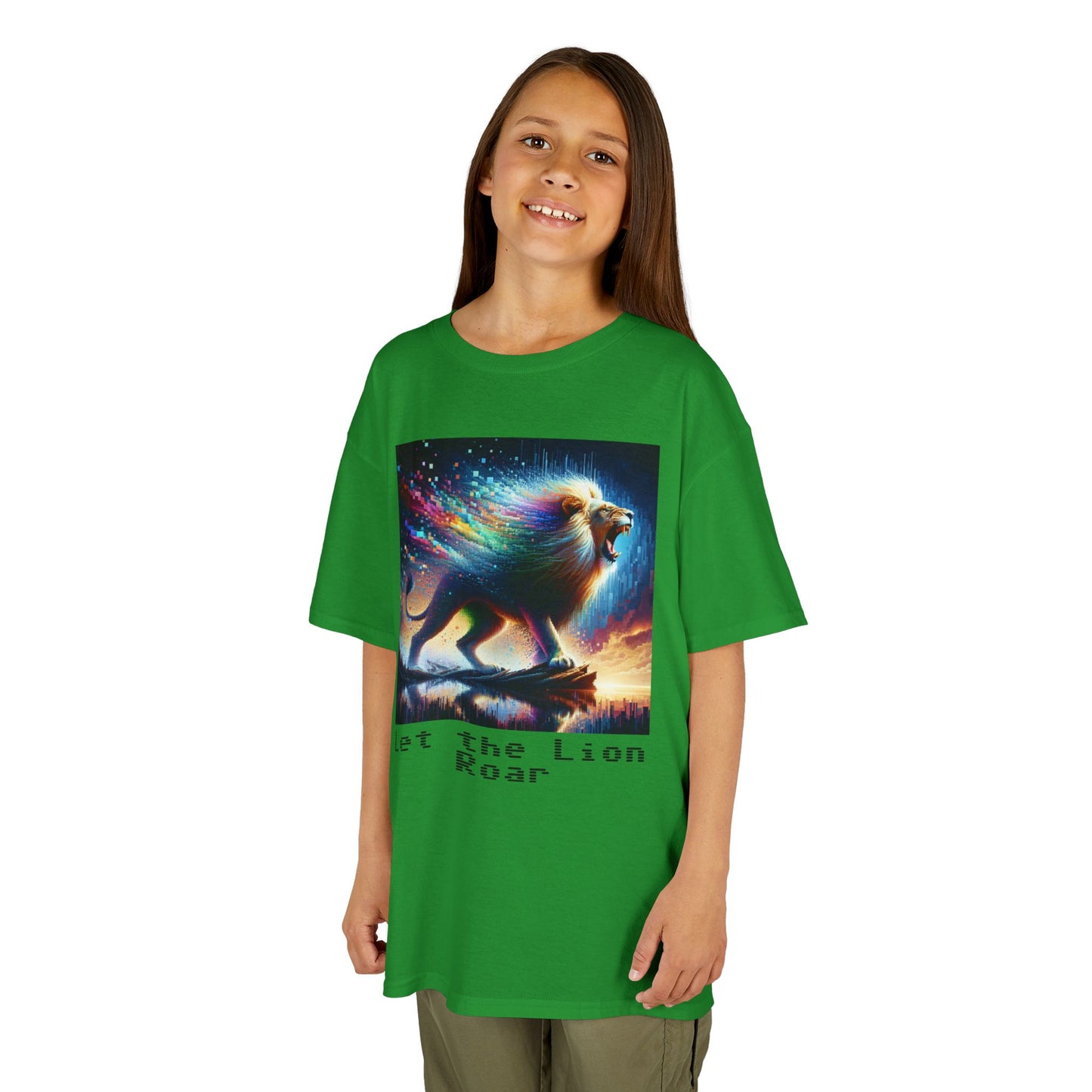 Kids Heavy Cotton™ Tee - Let the lion roar