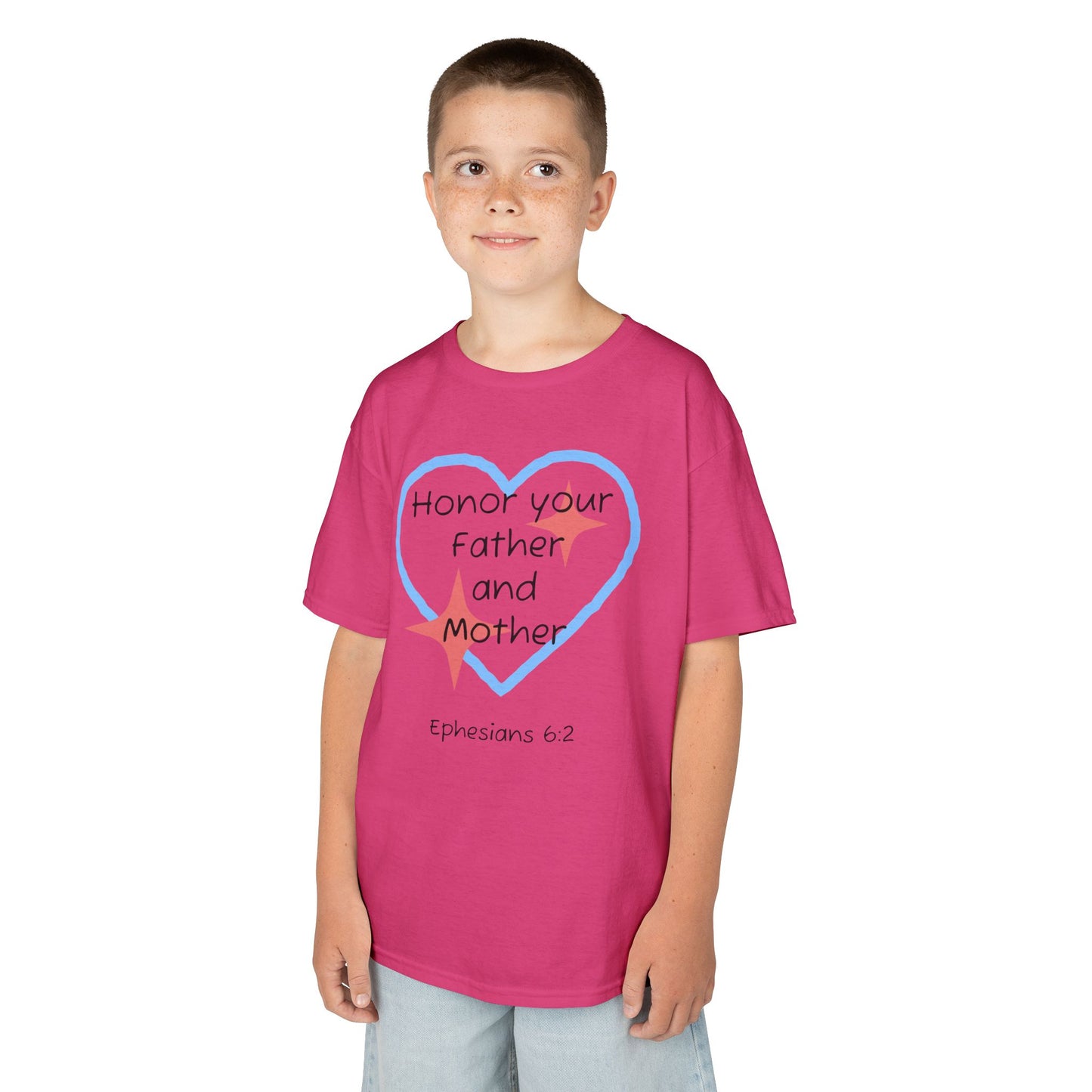Kids Heavy Cotton™ Tee - Ephesians 6:2