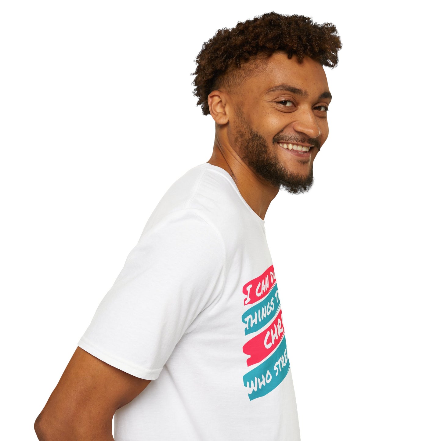 Unisex Softstyle T-Shirt - All things through Christ