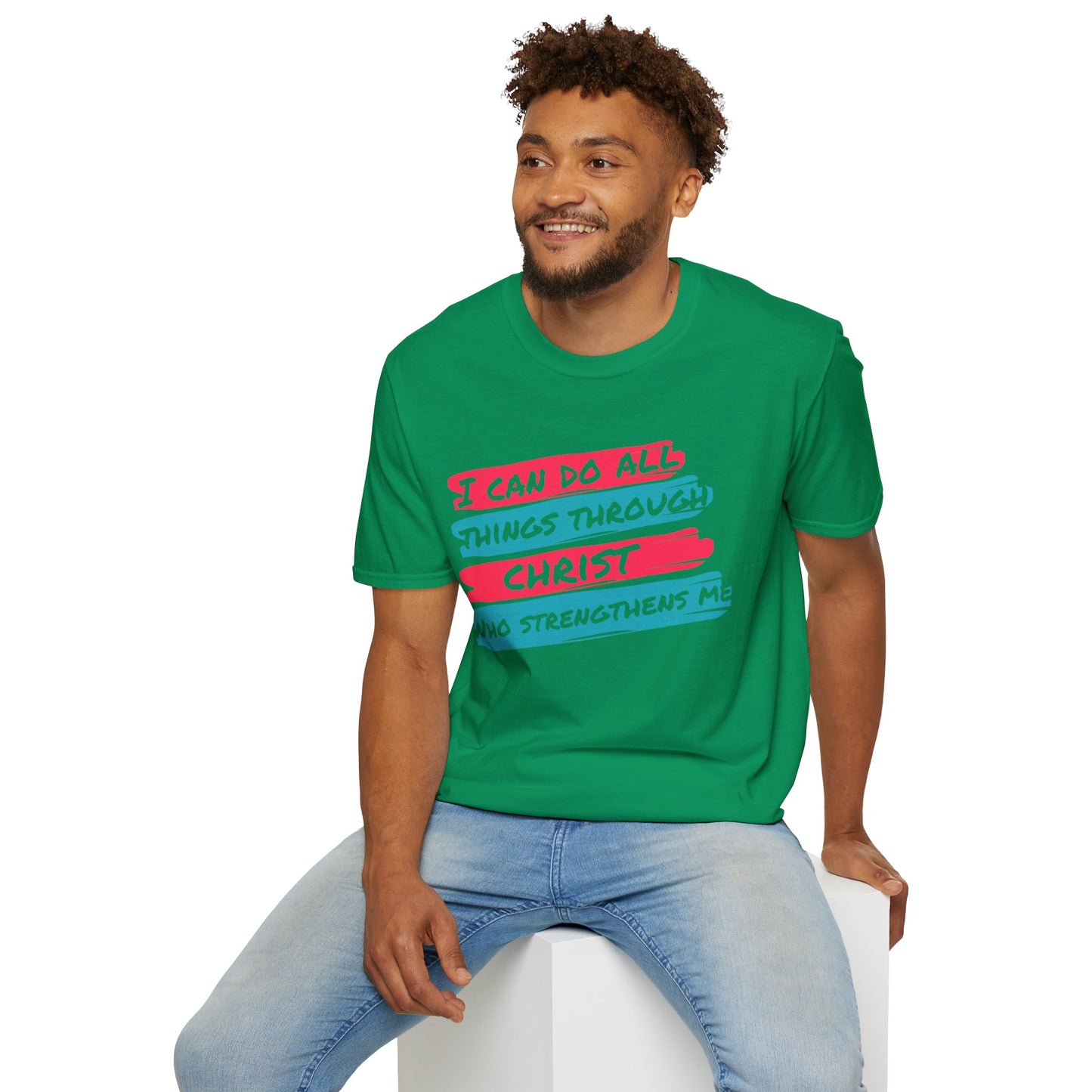 Unisex Softstyle T-Shirt - All things through Christ