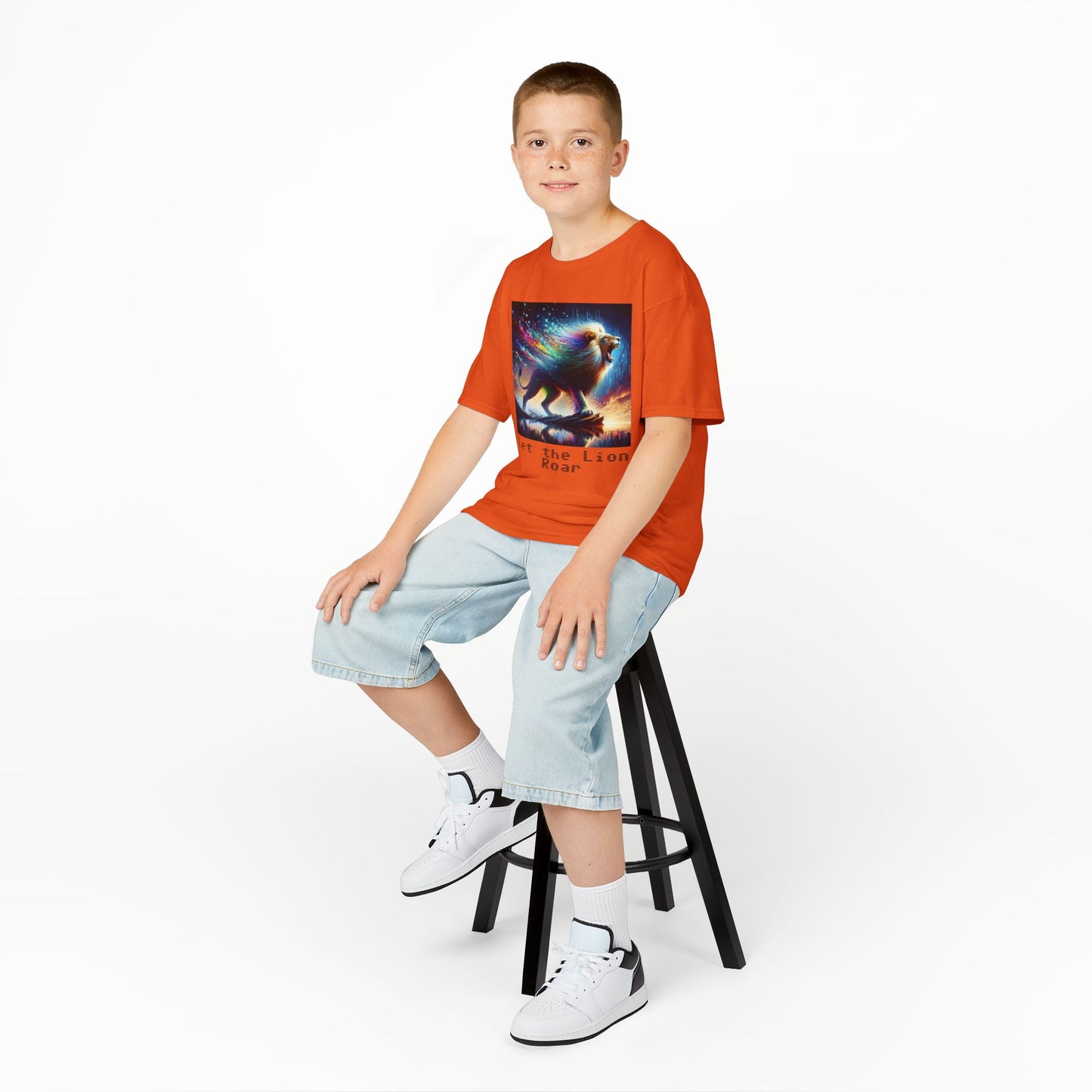 Kids Heavy Cotton™ Tee - Let the lion roar