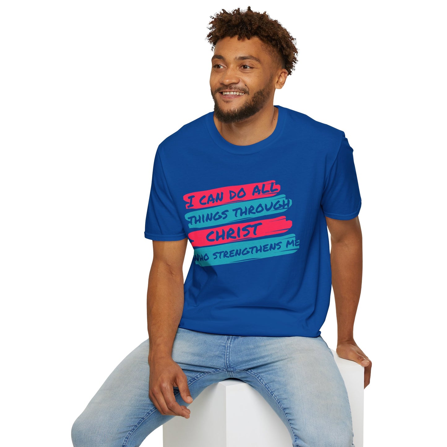 Unisex Softstyle T-Shirt - All things through Christ