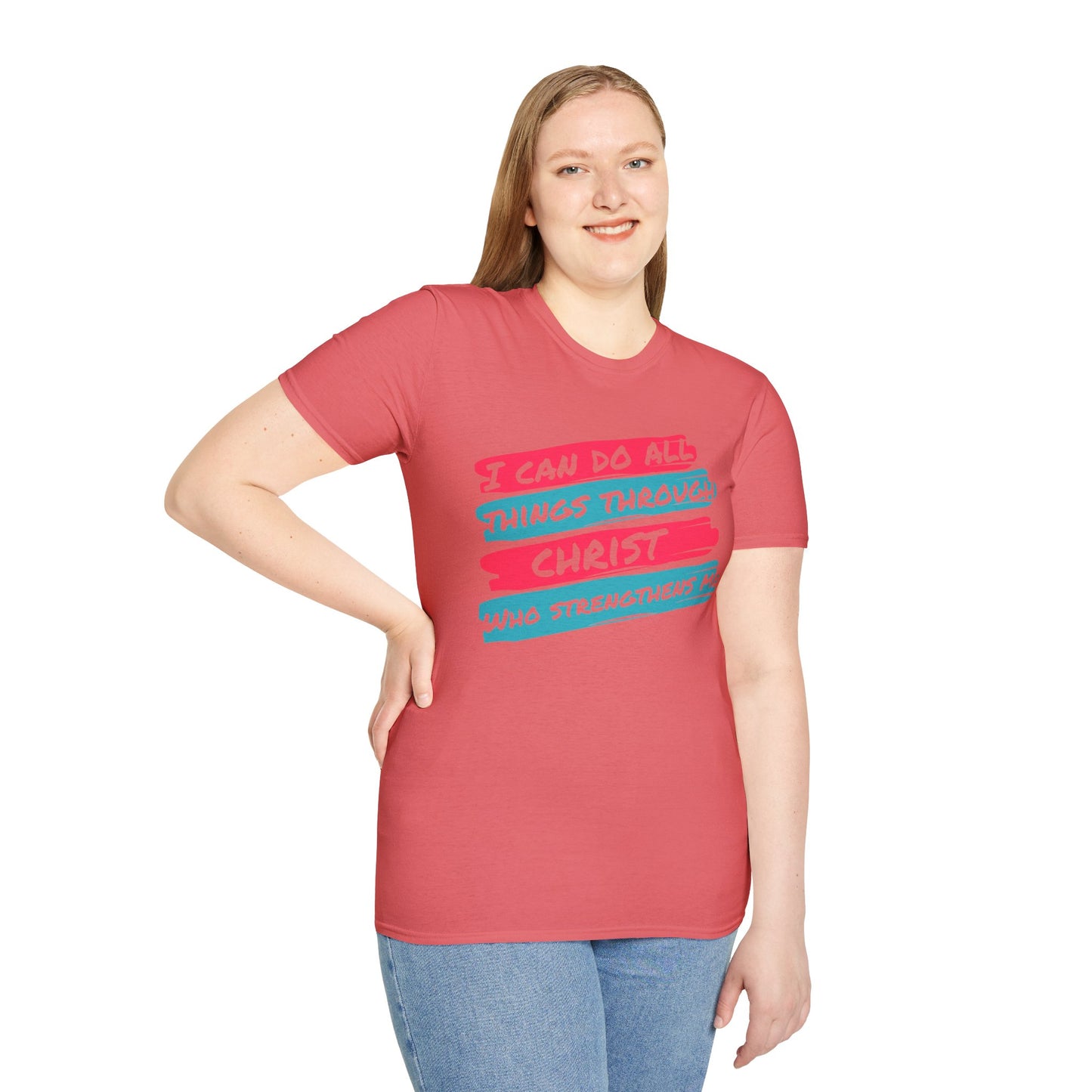 Unisex Softstyle T-Shirt - All things through Christ
