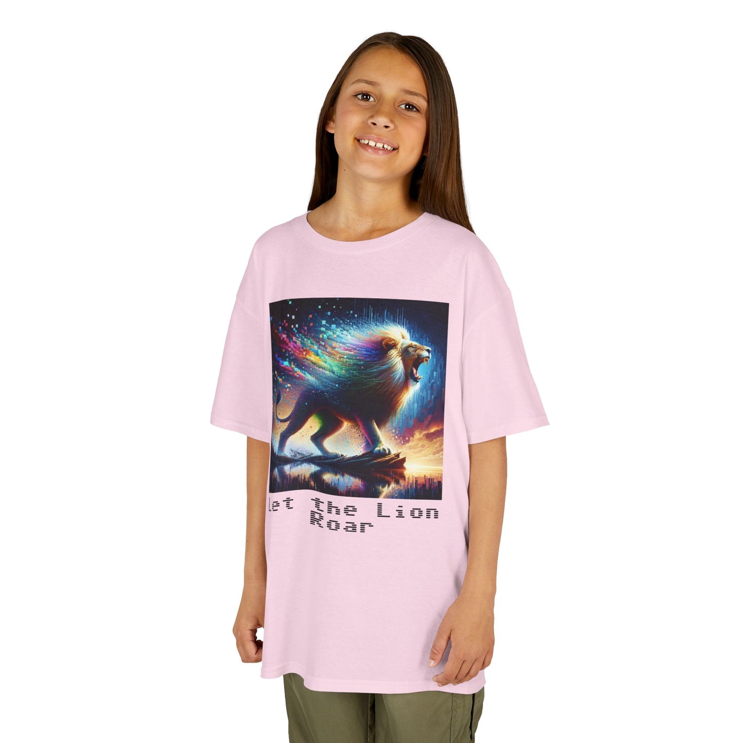 Kids Heavy Cotton™ Tee - Let the lion roar