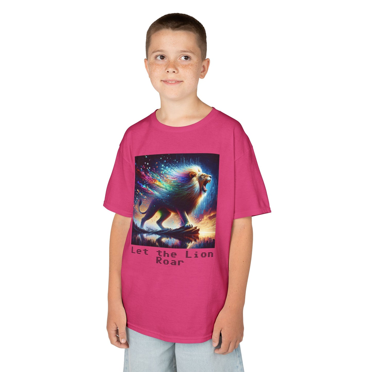 Kids Heavy Cotton™ Tee - Let the lion roar