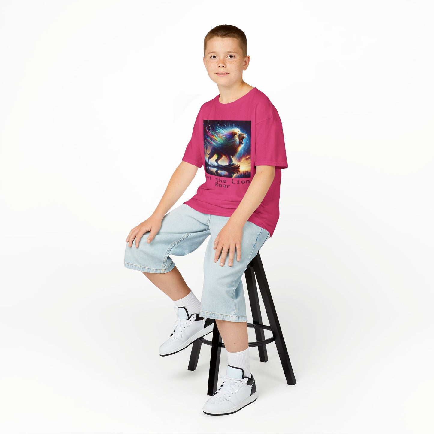 Kids Heavy Cotton™ Tee - Let the lion roar