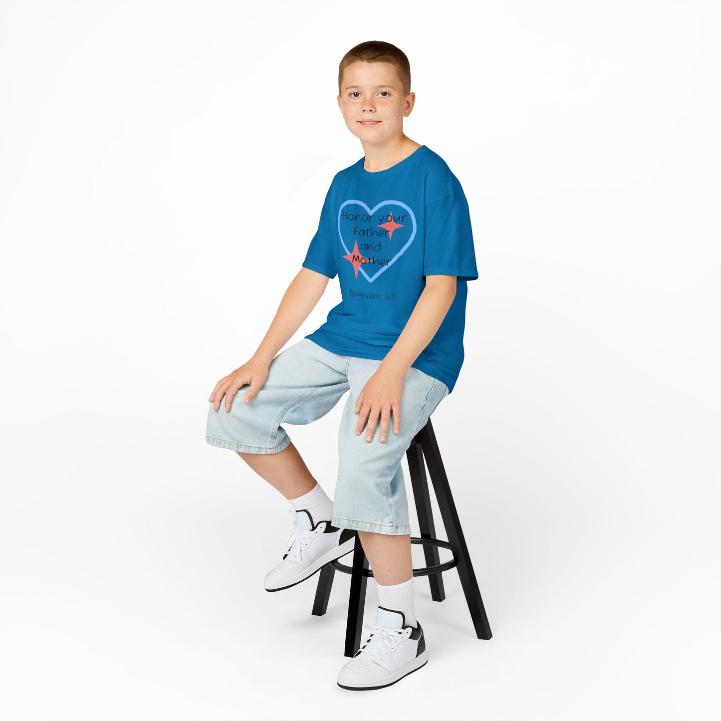 Kids Heavy Cotton™ Tee - Ephesians 6:2