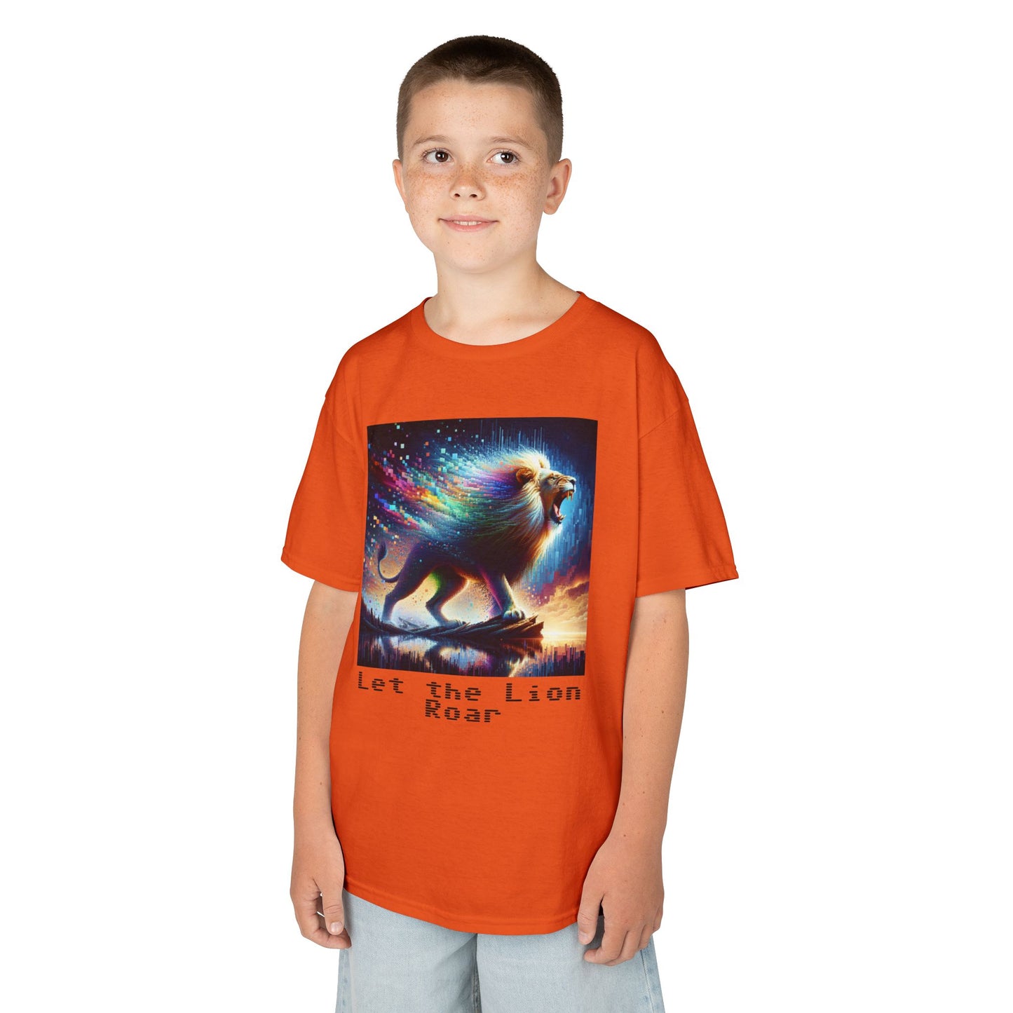 Kids Heavy Cotton™ Tee - Let the lion roar