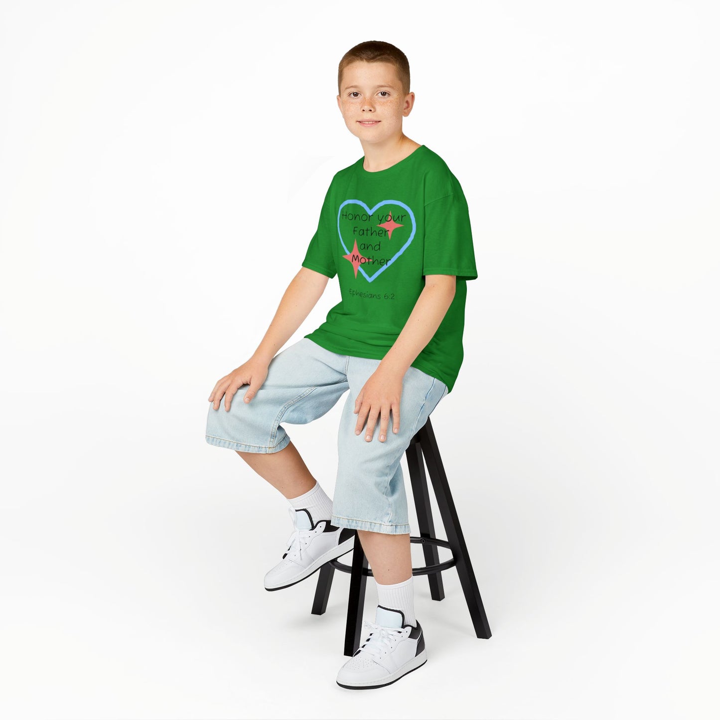 Kids Heavy Cotton™ Tee - Ephesians 6:2