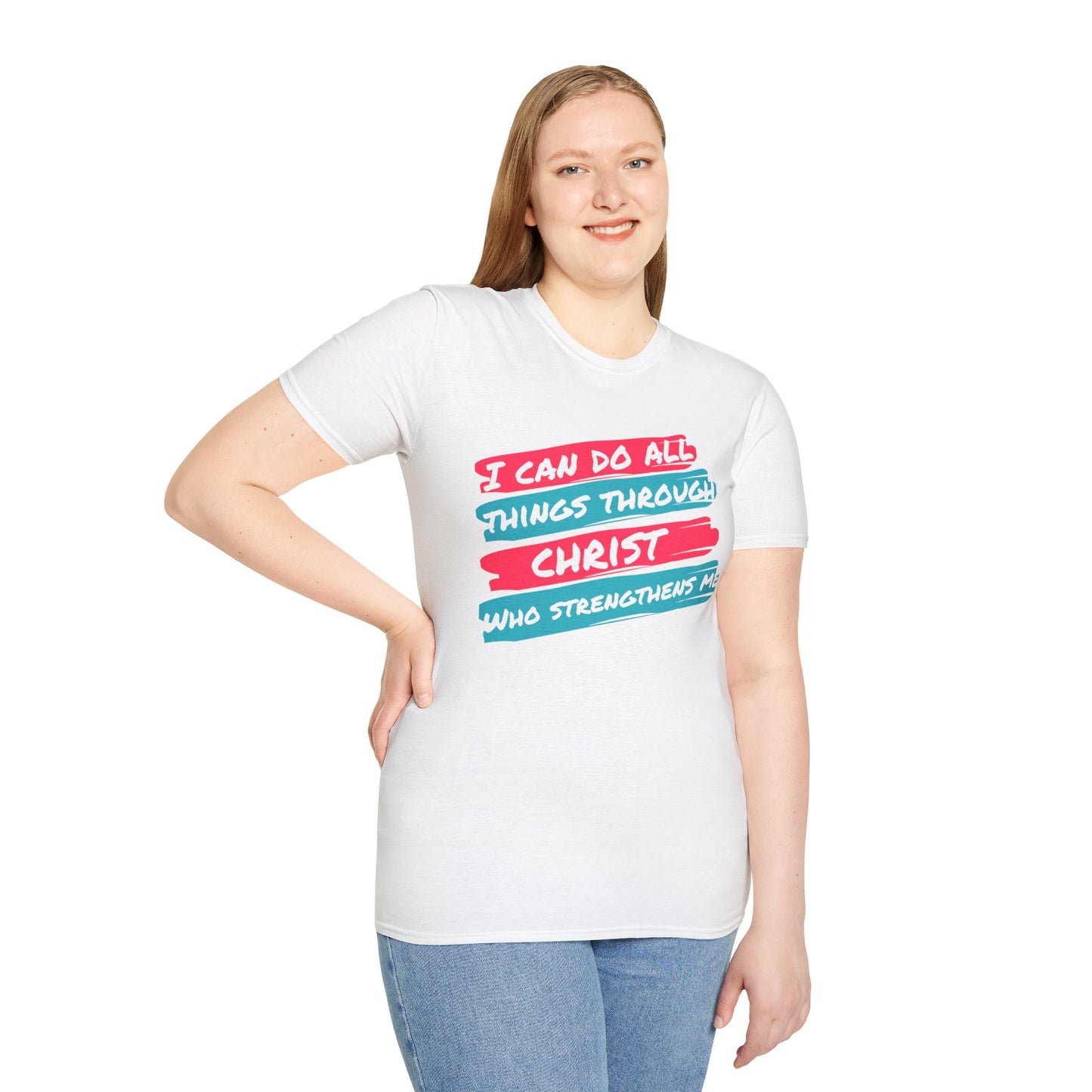Unisex Softstyle T-Shirt - All things through Christ