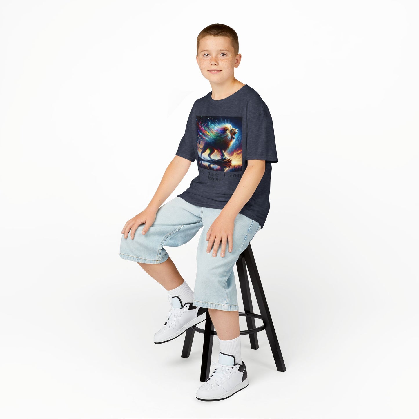 Kids Heavy Cotton™ Tee - Let the lion roar