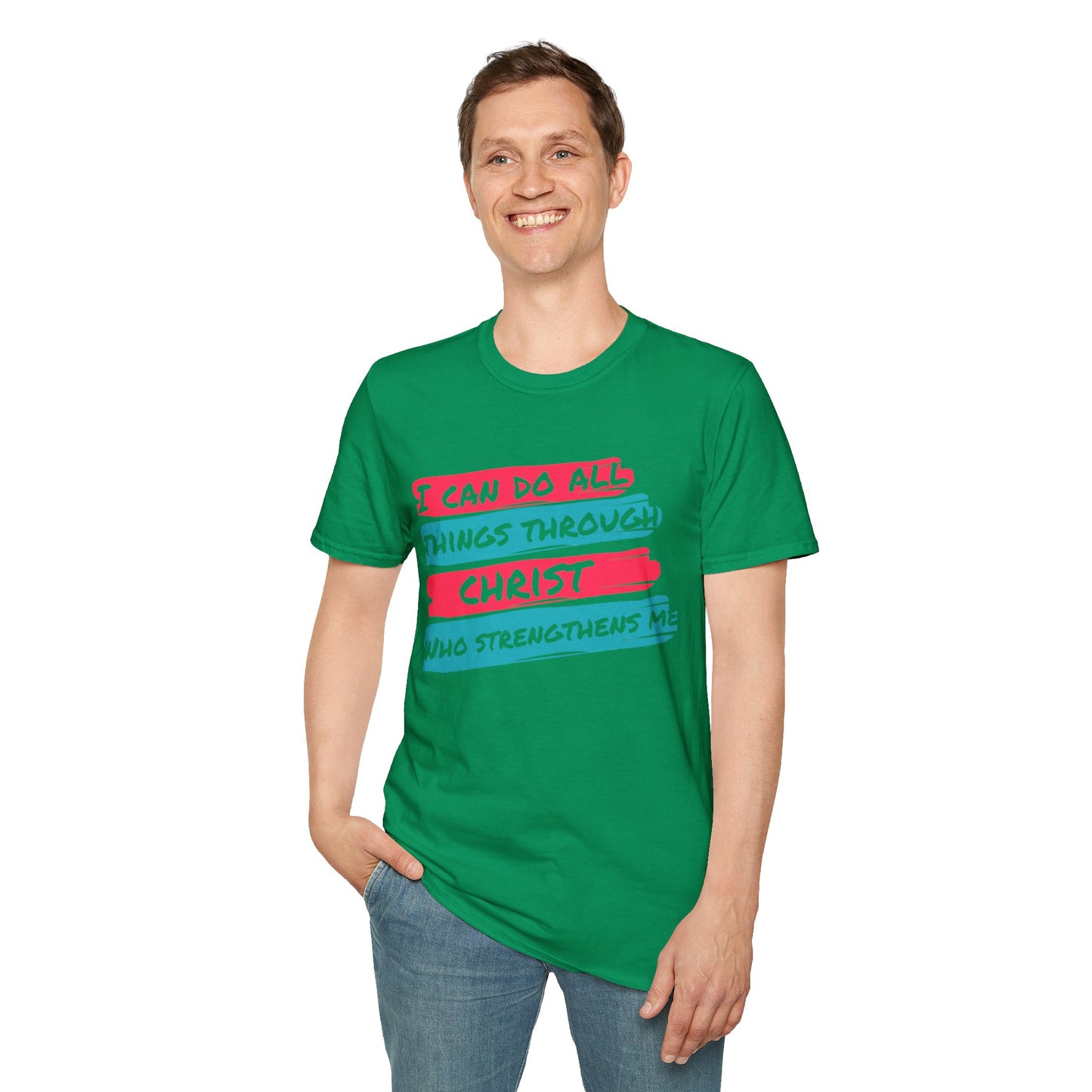 Unisex Softstyle T-Shirt - All things through Christ