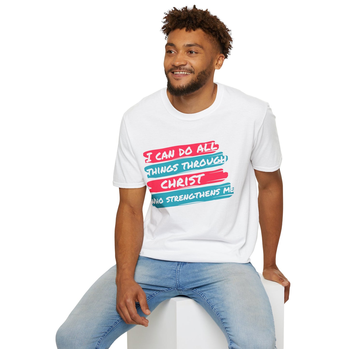 Unisex Softstyle T-Shirt - All things through Christ