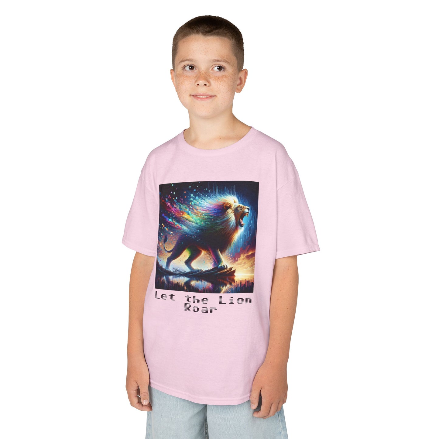 Kids Heavy Cotton™ Tee - Let the lion roar