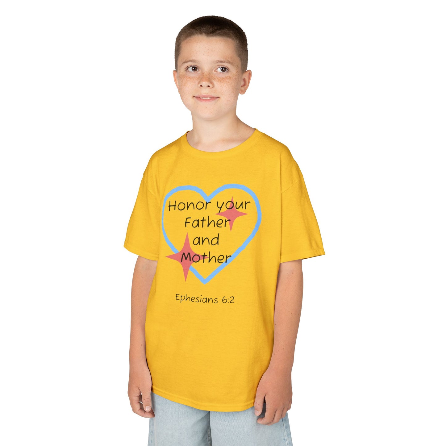 Kids Heavy Cotton™ Tee - Ephesians 6:2