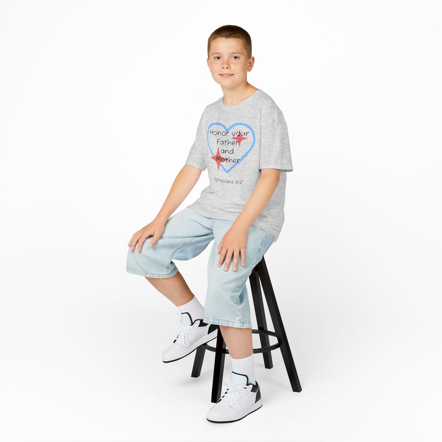 Kids Heavy Cotton™ Tee - Ephesians 6:2