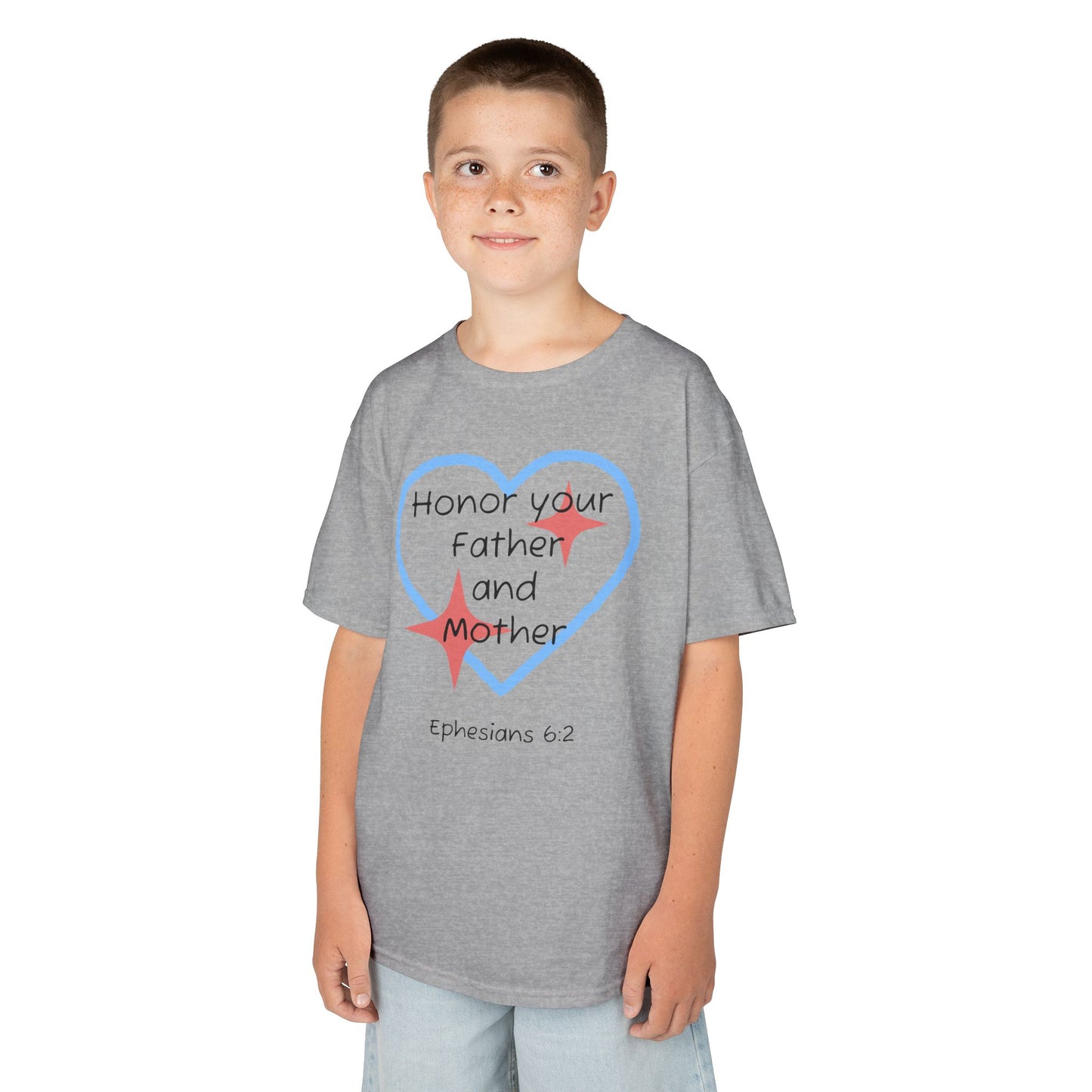 Kids Heavy Cotton™ Tee - Ephesians 6:2