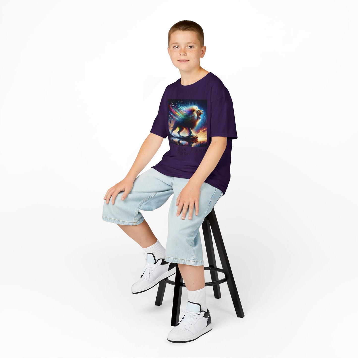 Kids Heavy Cotton™ Tee - Let the lion roar