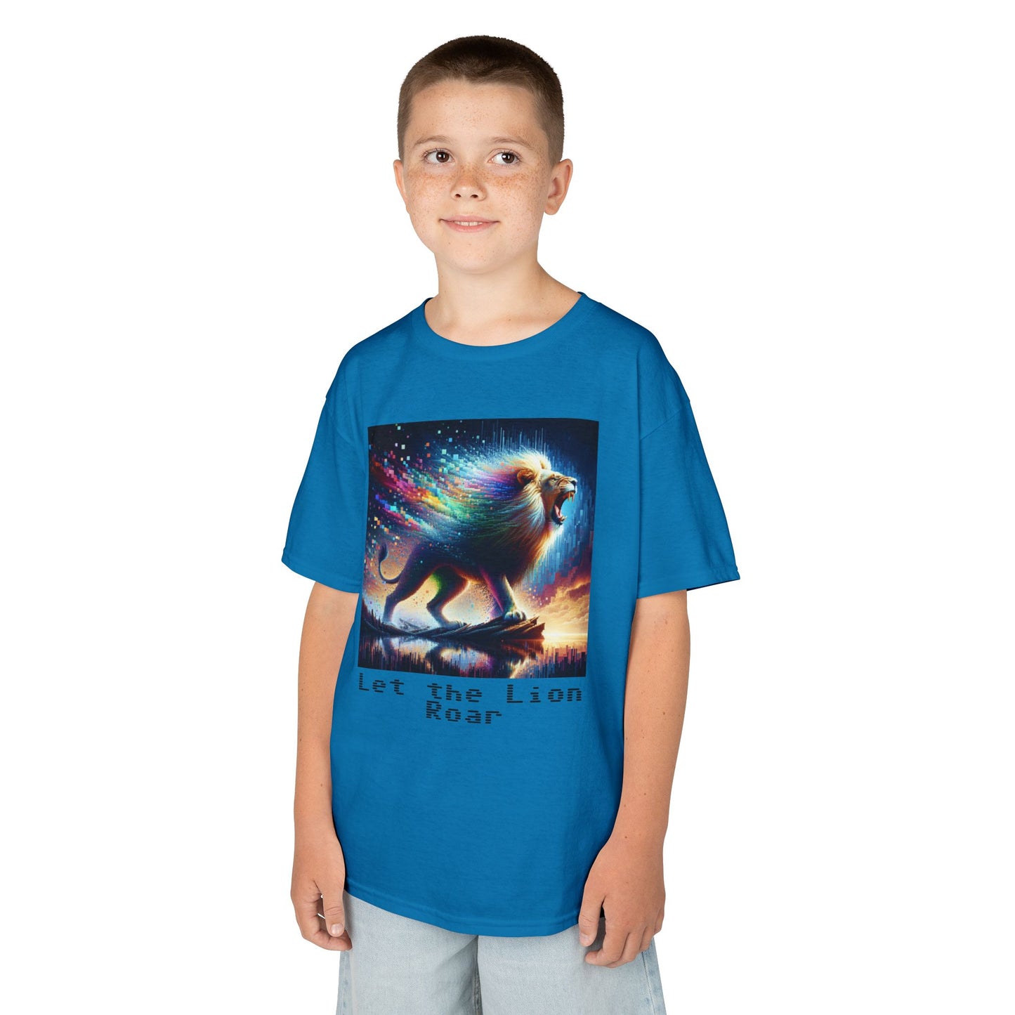 Kids Heavy Cotton™ Tee - Let the lion roar