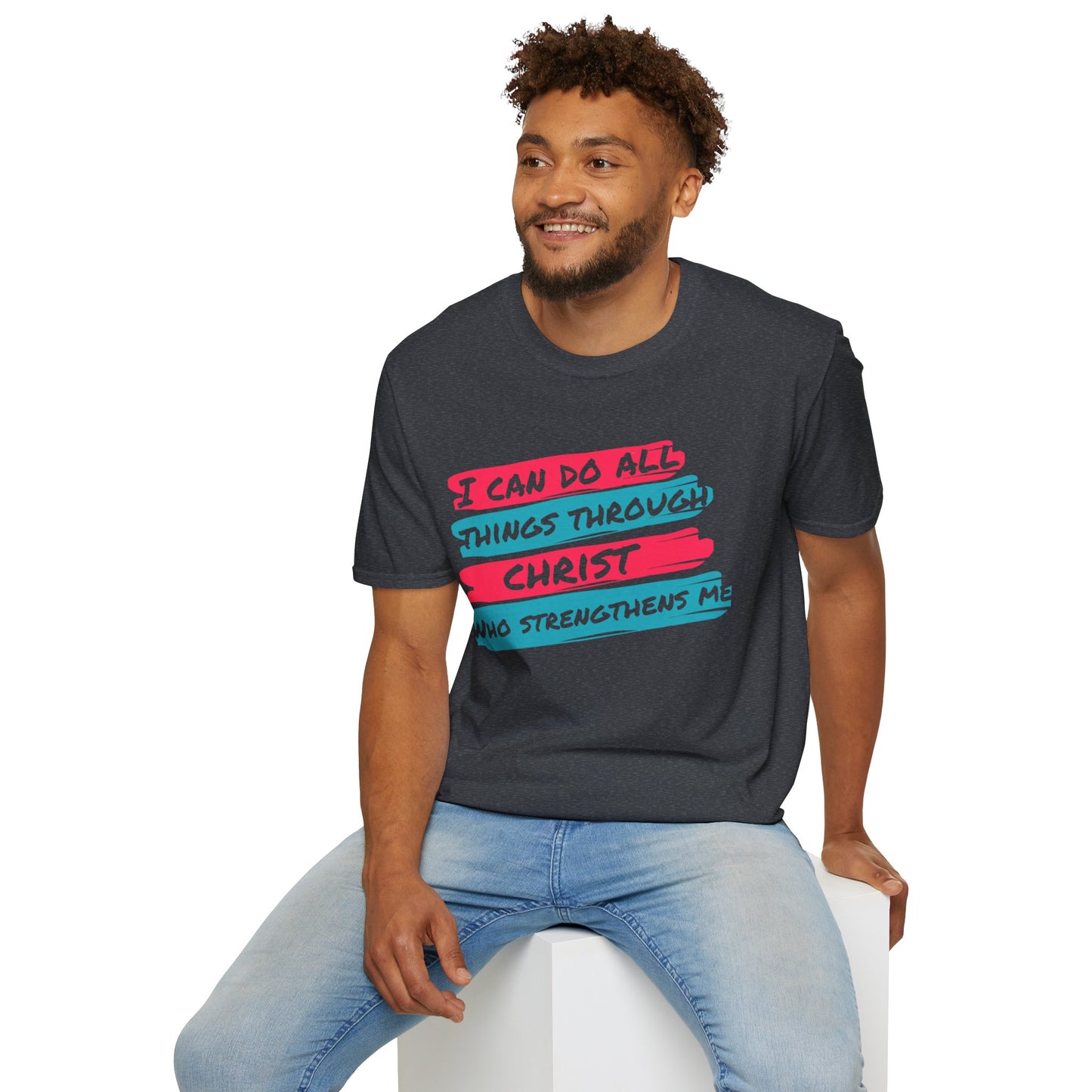 Unisex Softstyle T-Shirt - All things through Christ