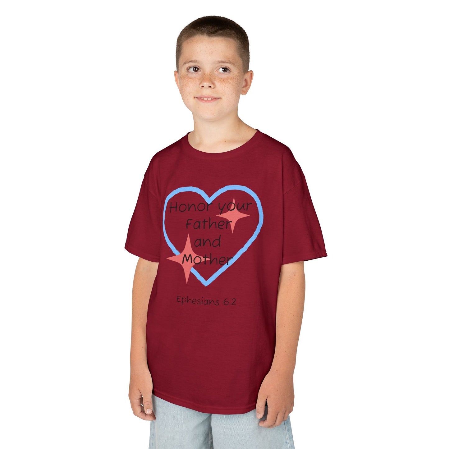 Kids Heavy Cotton™ Tee - Ephesians 6:2