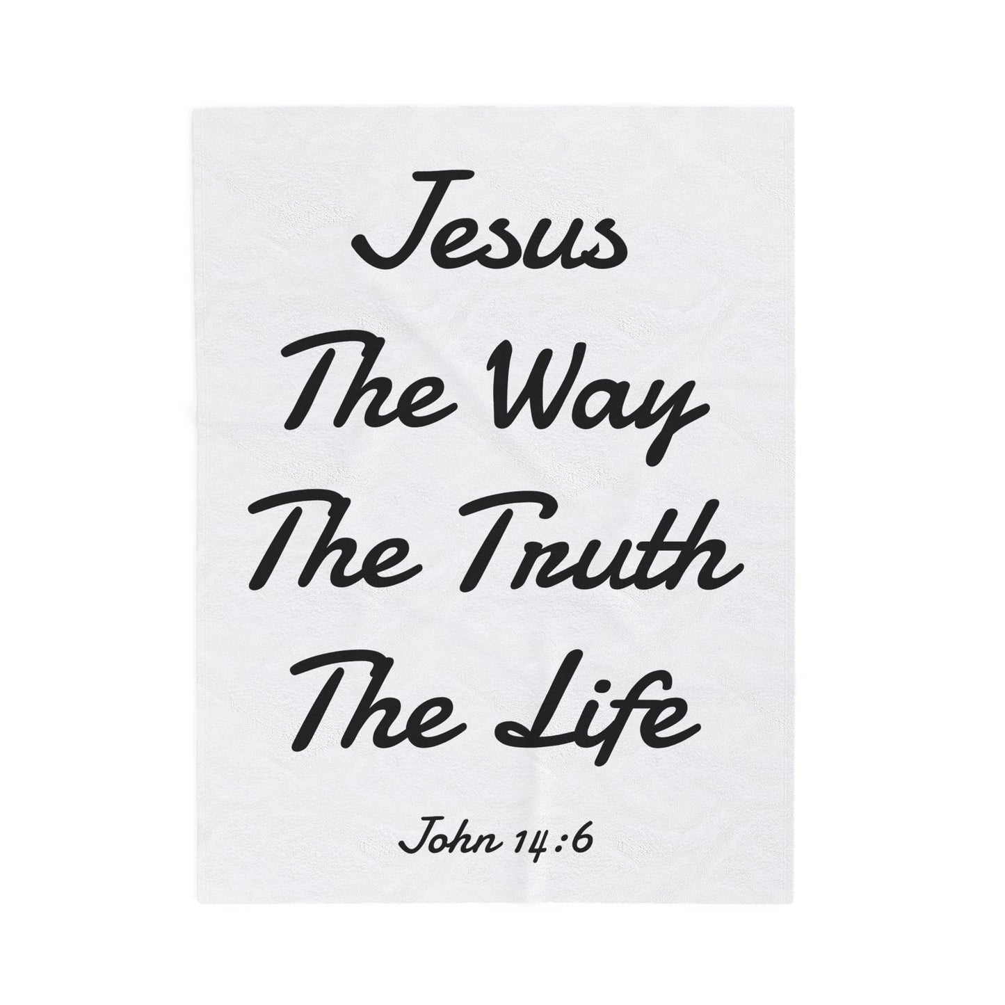 Velveteen Plush Blanket - John 14:6