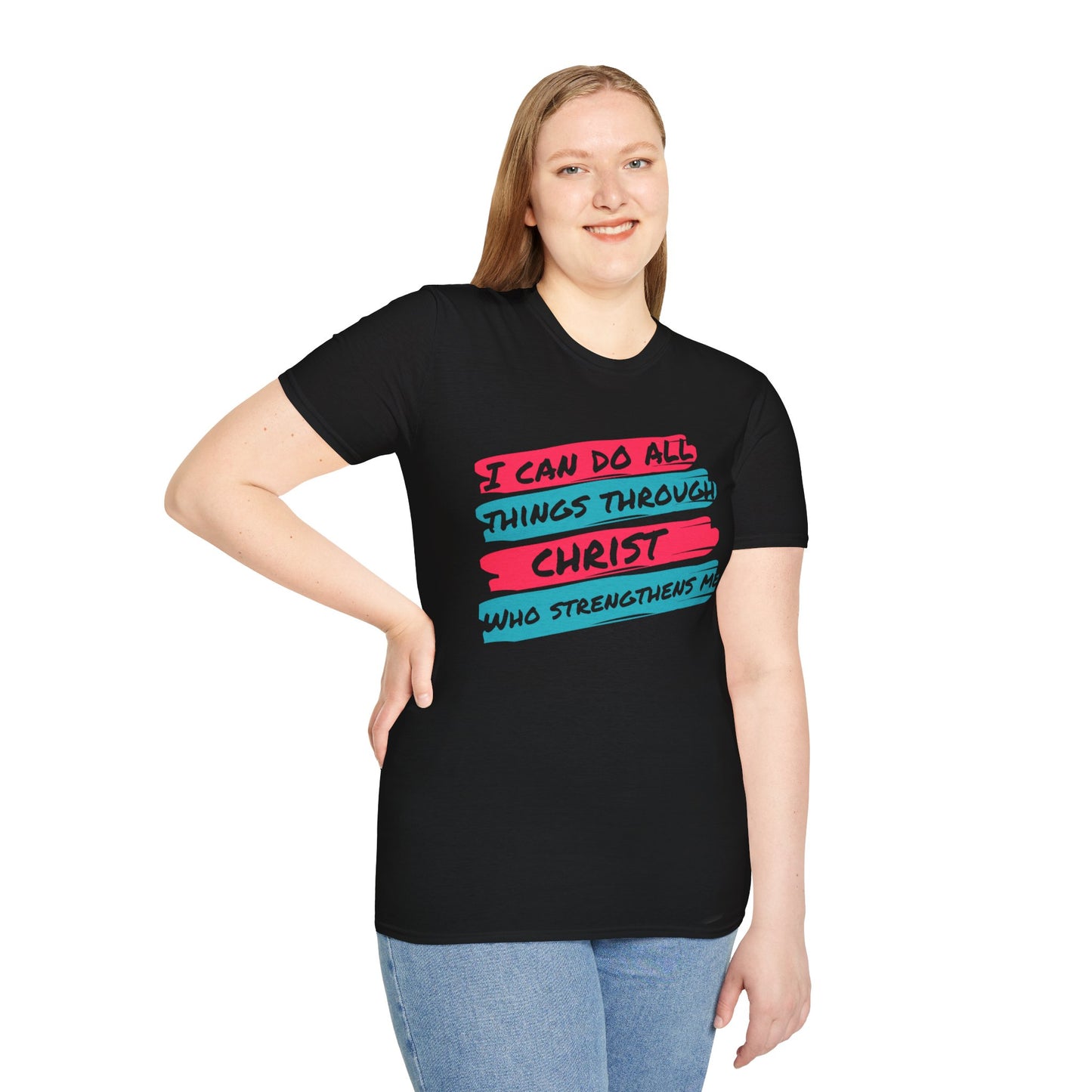 Unisex Softstyle T-Shirt - All things through Christ