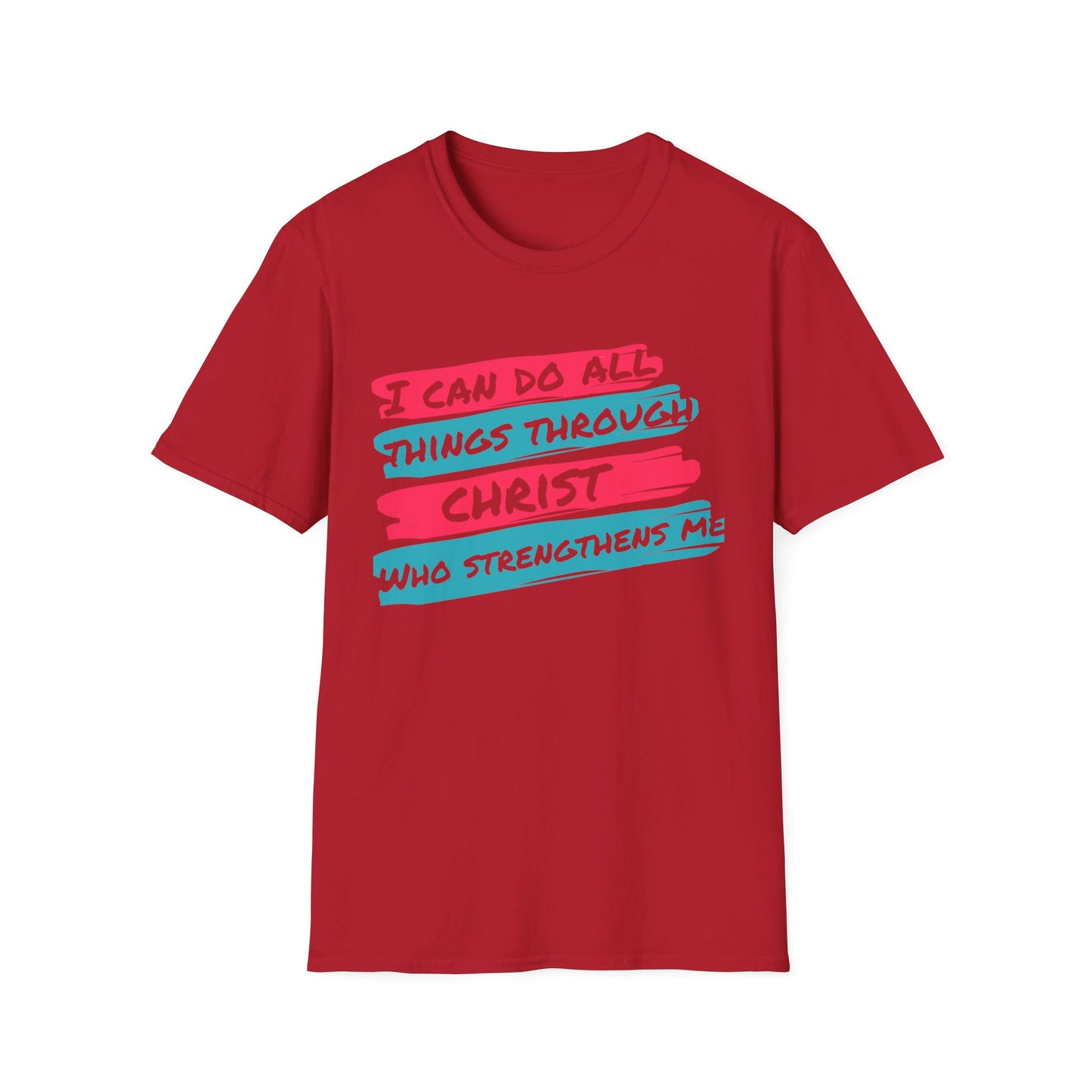 Unisex Softstyle T-Shirt - All things through Christ