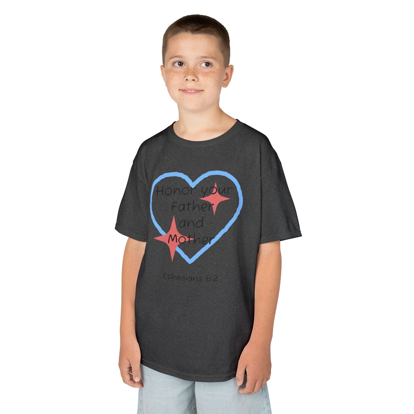 Kids Heavy Cotton™ Tee - Ephesians 6:2