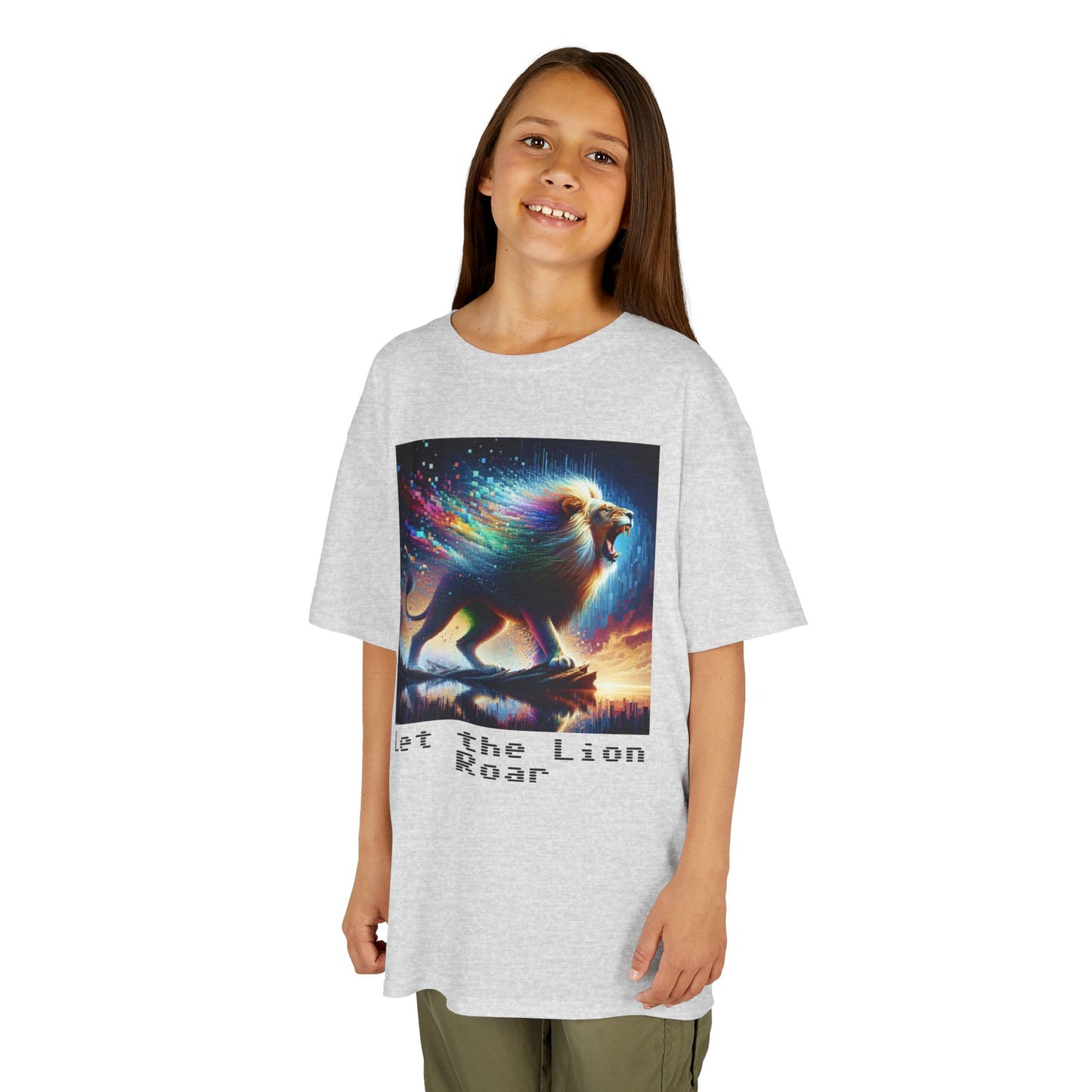 Kids Heavy Cotton™ Tee - Let the lion roar