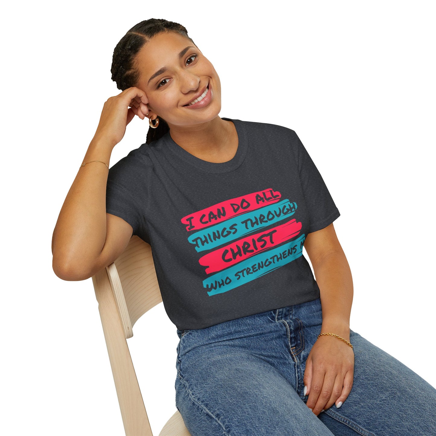 Unisex Softstyle T-Shirt - All things through Christ