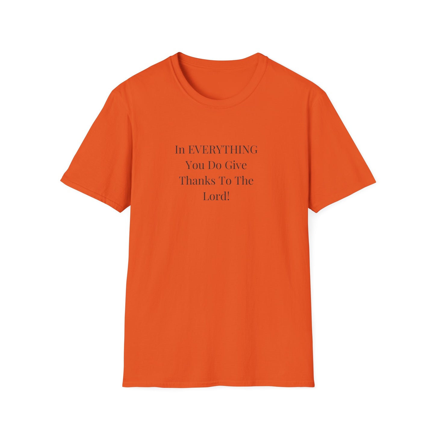 Unisex Softstyle T-Shirt - Give thanks to the Lord