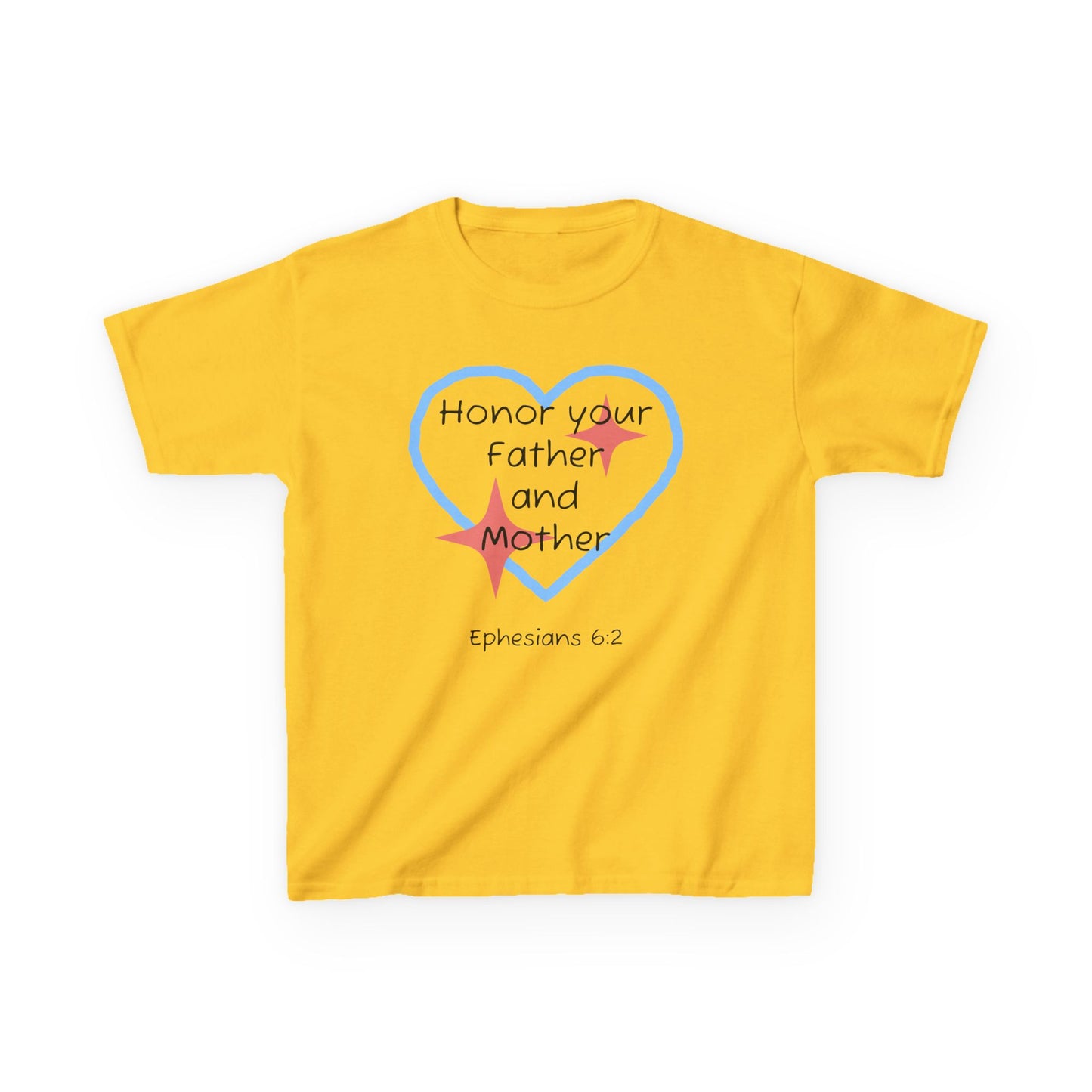 Kids Heavy Cotton™ Tee - Ephesians 6:2