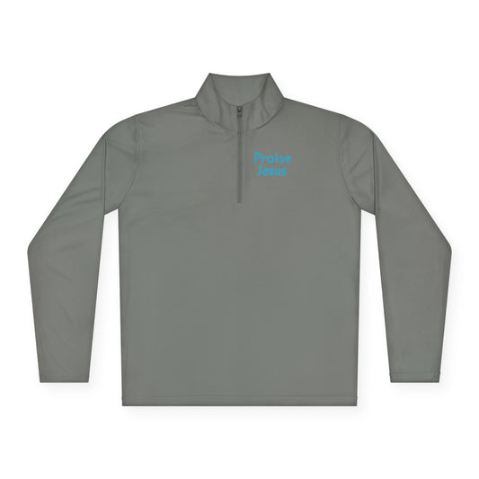 Unisex Quarter-Zip Pullover - Praise Jesus