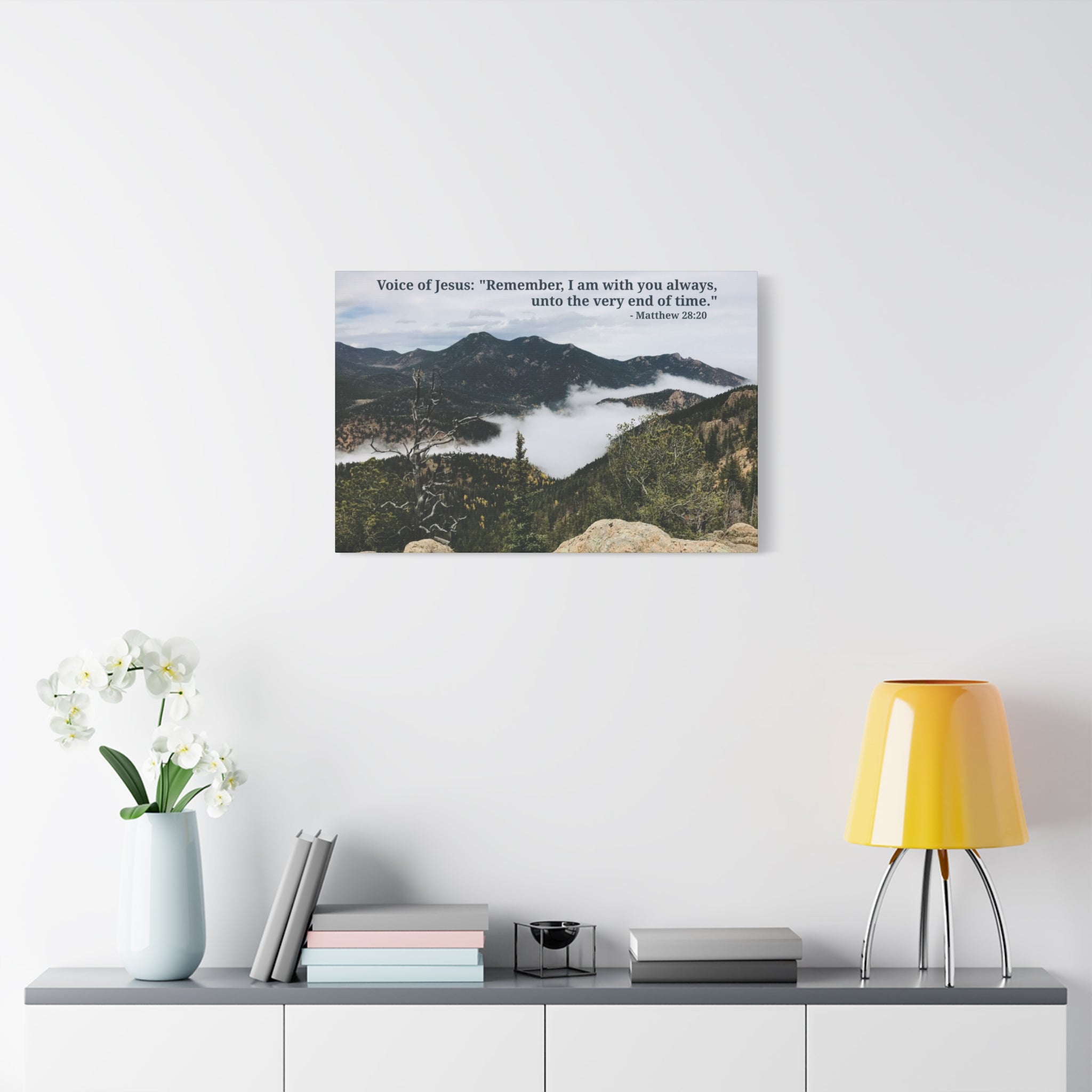 Matthew 28:20 - Framed Canvas Wall Art