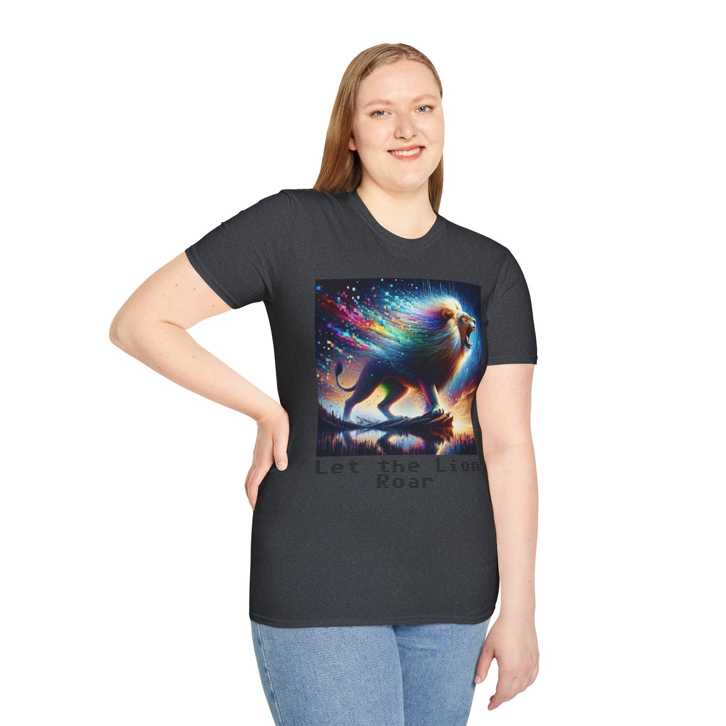Unisex Softstyle T-Shirt - Lion roar