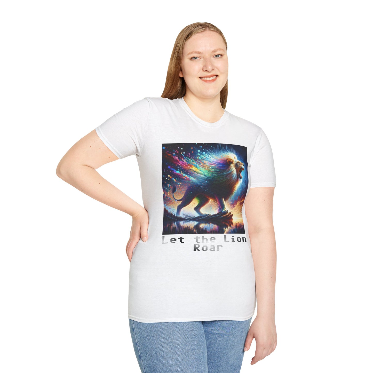 Unisex Softstyle T-Shirt - Lion roar