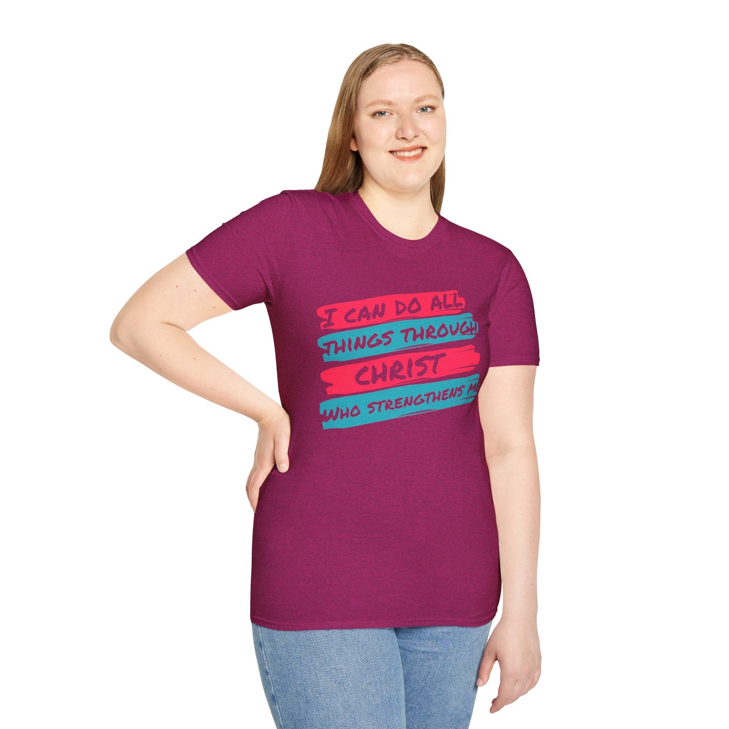 Unisex Softstyle T-Shirt - All things through Christ
