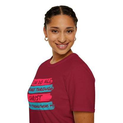 Unisex Softstyle T-Shirt - All things through Christ