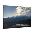 John 1:5 - Framed Canvas Wall Art