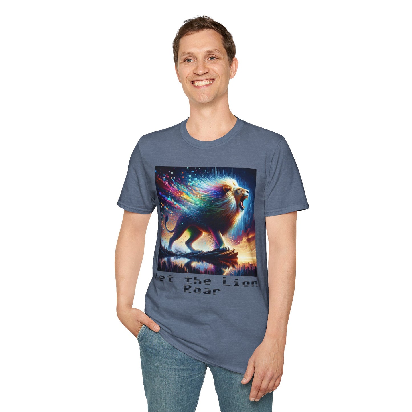 Unisex Softstyle T-Shirt - Lion roar
