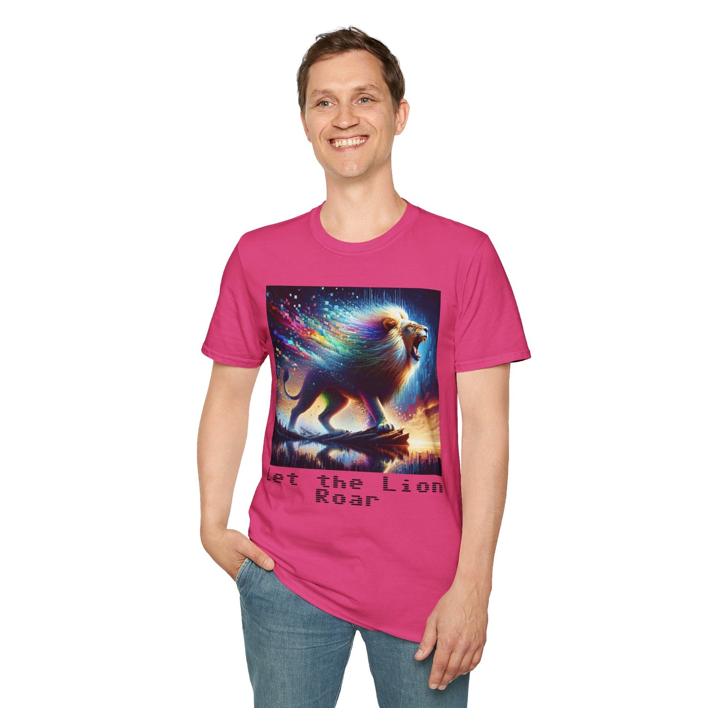 Unisex Softstyle T-Shirt - Lion roar